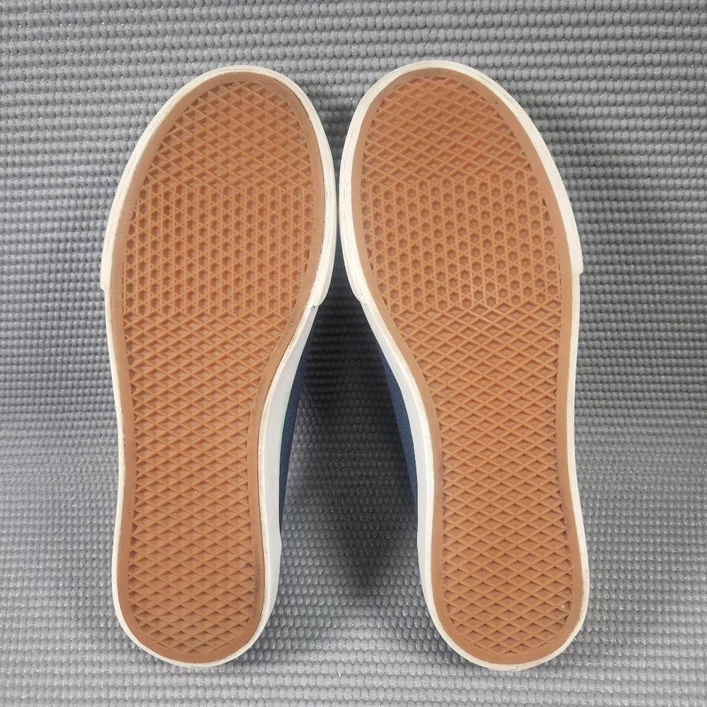 Vans Off The Wall Women's Size 6 Blue White Low Top Classic Shoes TB9C - Picture 7 of 8